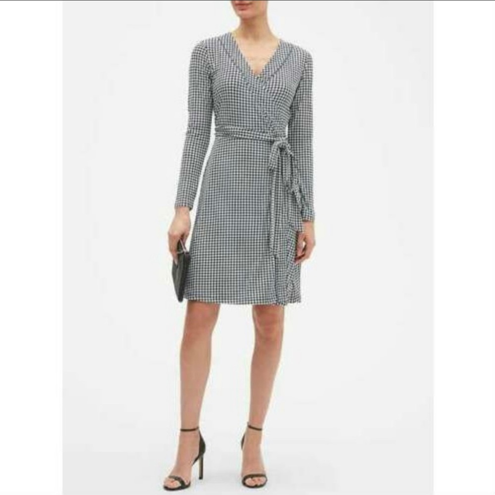 Banana Republic Elephant Print Wrap Dress